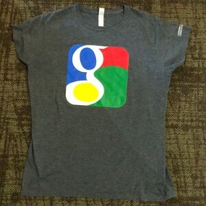 Gray T-Shirt with Colorful Logo‎